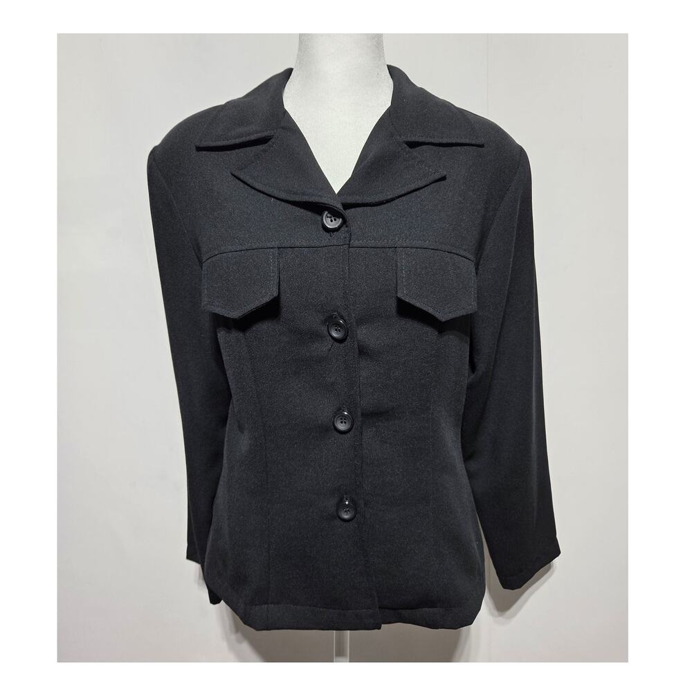 Maurices Woman's Vintage Navy Blue Blazer size Small Y2K USA